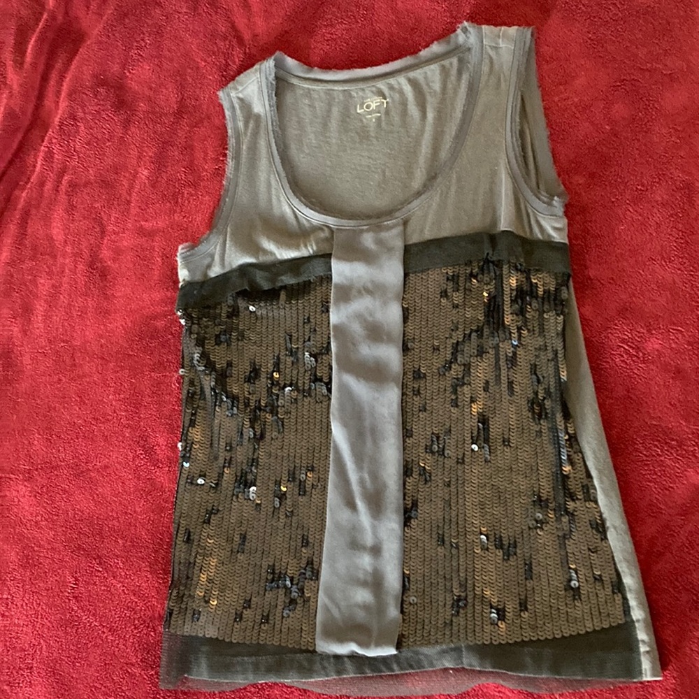Loft sequins fancy top. Small